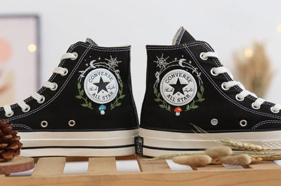 Mystic Mushroom Converse Embroidery