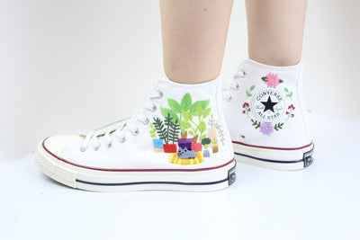 Houseplant Garden Converse Embroidery