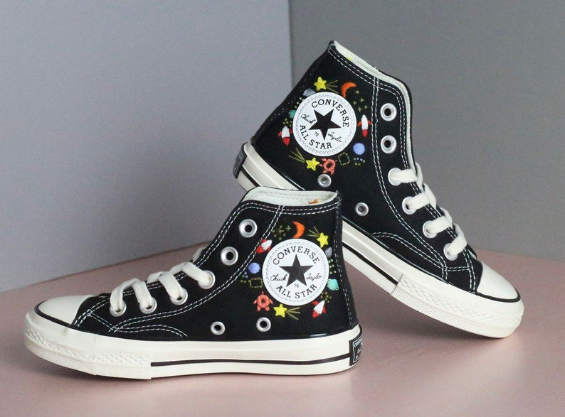 Space Planets Converse Embroidery