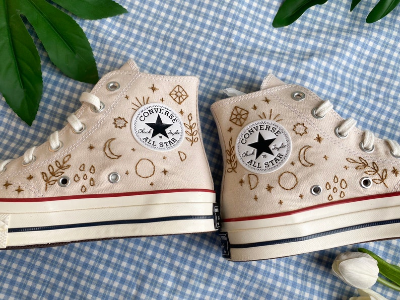 Moon & Star Converse Embroidery