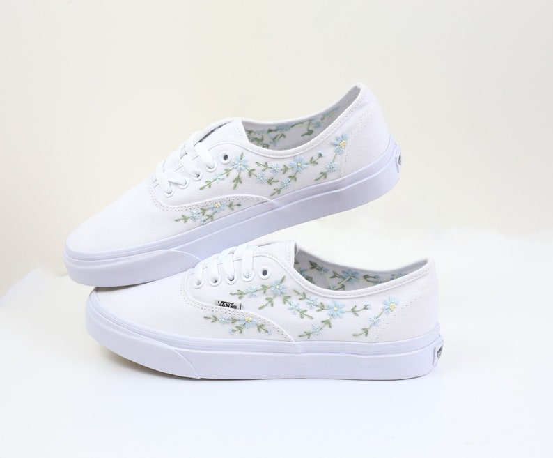 Forget Me Not Vans Embroidery