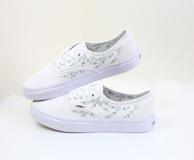 Forget Me Not Vans Embroidery