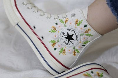 Wildflower Date Converse Embroidery