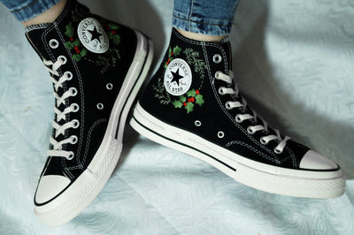 Santa Claus Converse Embroidery