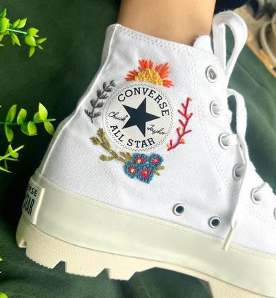 Ocean Coral Converse Embroidery