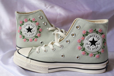 Jasmine Vine Converse Embroidery
