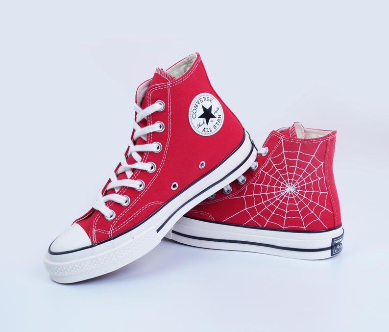 Spider Web Converse Embroidery