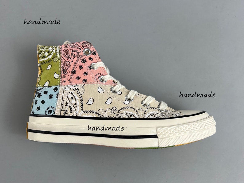 Bandana Patchwork Converse Embroidery