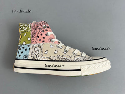 Bandana Patchwork Converse Embroidery