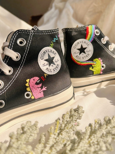 Colorful Doodles Converse Embroidery