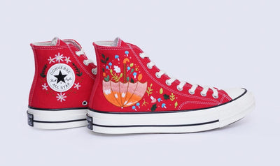 Daisy Bouquet Converse Embroidery