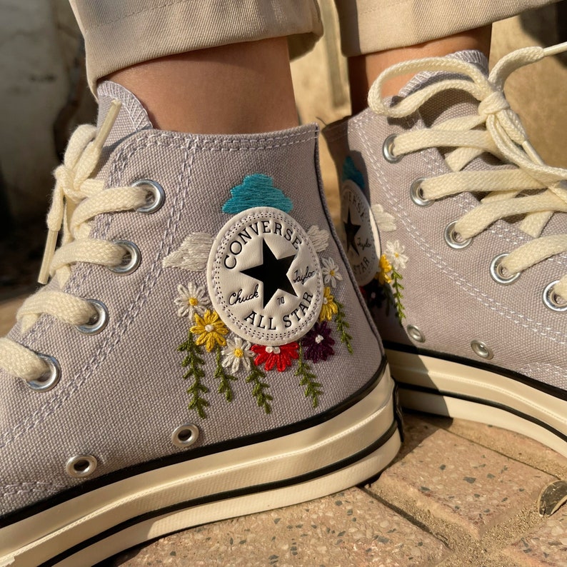 Girl & Heart Converse Embroidery