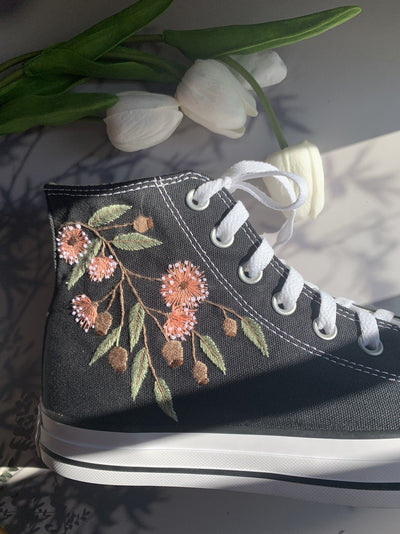 Wildflowers Converse Embroidery