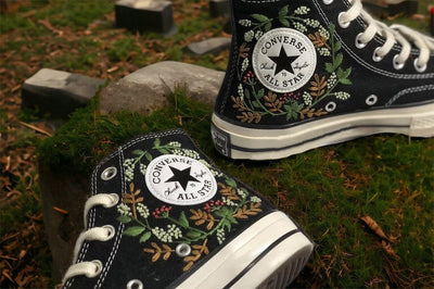 Botanical Wreath Converse Embroidery
