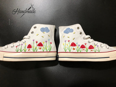Toadstool Meadow Converse Embroidery