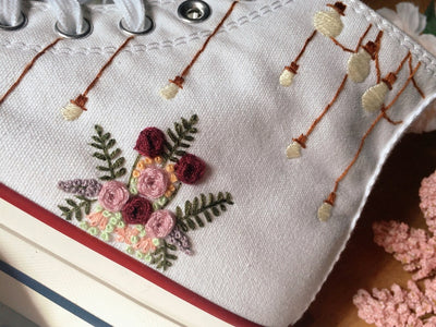 String Lights Bouquet Converse Embroidery