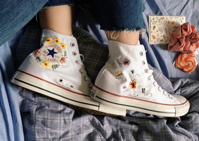 Butterfly Converse Embroidery