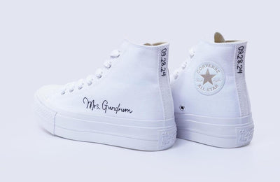 Personalized Bride Name Converse Embroidery