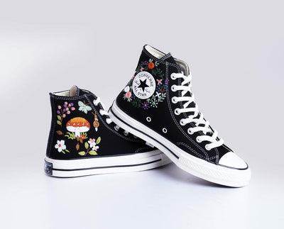 Mushroom Meadow Converse Embroidery