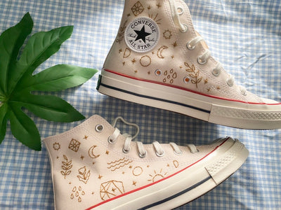 Moon & Star Converse Embroidery