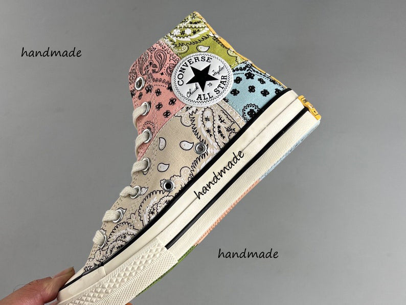Bandana Patchwork Converse Embroidery