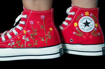 Cottage Garden Converse Embroidery