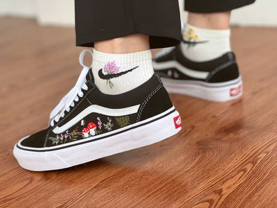 Forest Mushroom Converse Embroidery