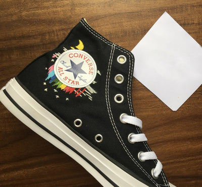 Astronaut & Saturn Converse Embroidery