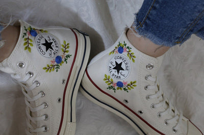 Mushroom Meadow Converse Embroidery