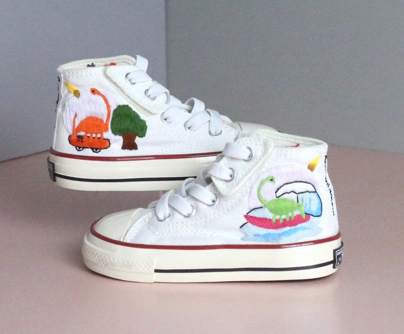 Dinosaur Playtime Converse Embroidery