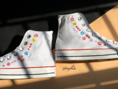Wildflower Sprinkle Converse Embroidery