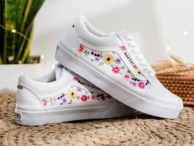 Daisy Meadow Converse Embroidery
