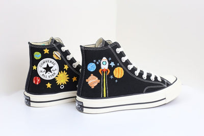 Rocket Solar System Converse Embroidery