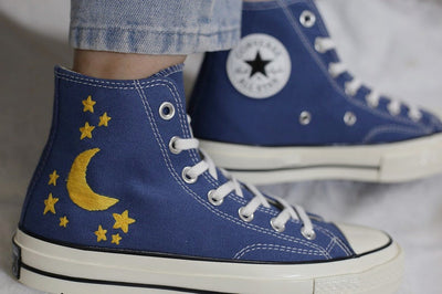 Moon Stars Converse Embroidery