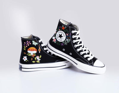 Mushroom Garden Converse Embroidery