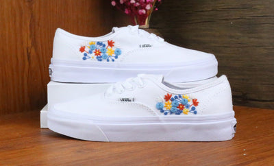 Wildflower Vans Embroidery