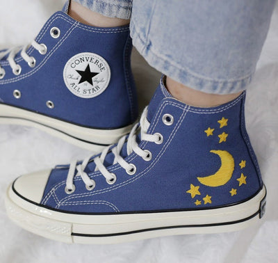 Lavender & Star Converse Embroidery
