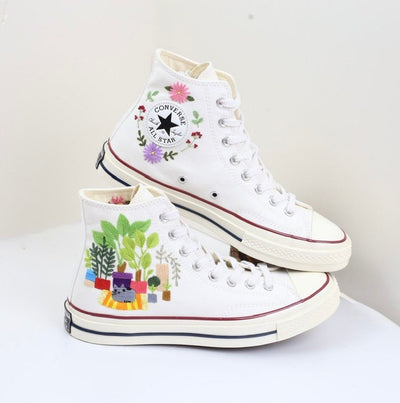 Houseplant Garden Converse Embroidery