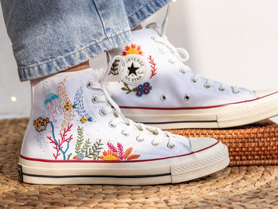 Underwater World Converse Embroidery
