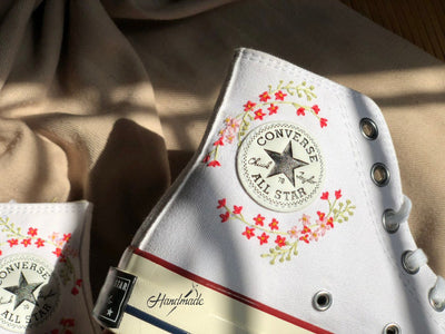 Hanging Plant Book Lover Converse Embroidery