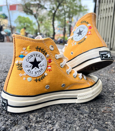 Mushroom Meadow Converse Embroidery