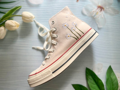 Cardinal Flower Converse Embroidery
