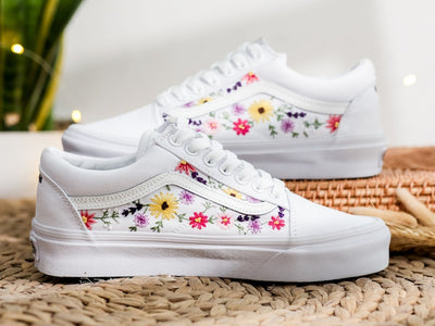 Daisy Meadow Converse Embroidery