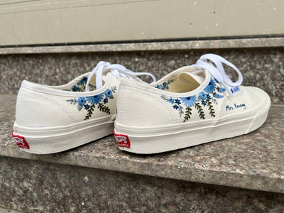 Forget Me Not Wedding Converse Embroidery