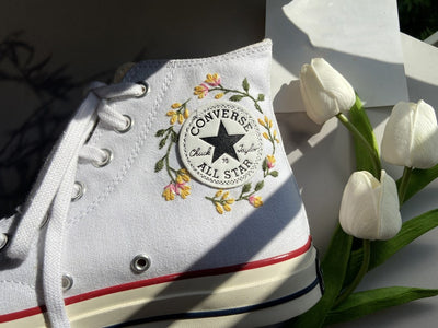 Rabbit and Fox Converse Embroidery