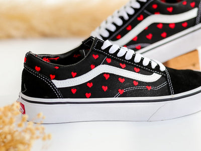 Heart Embroidered Vans