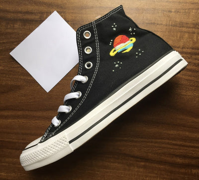 Astronaut & Saturn Converse Embroidery