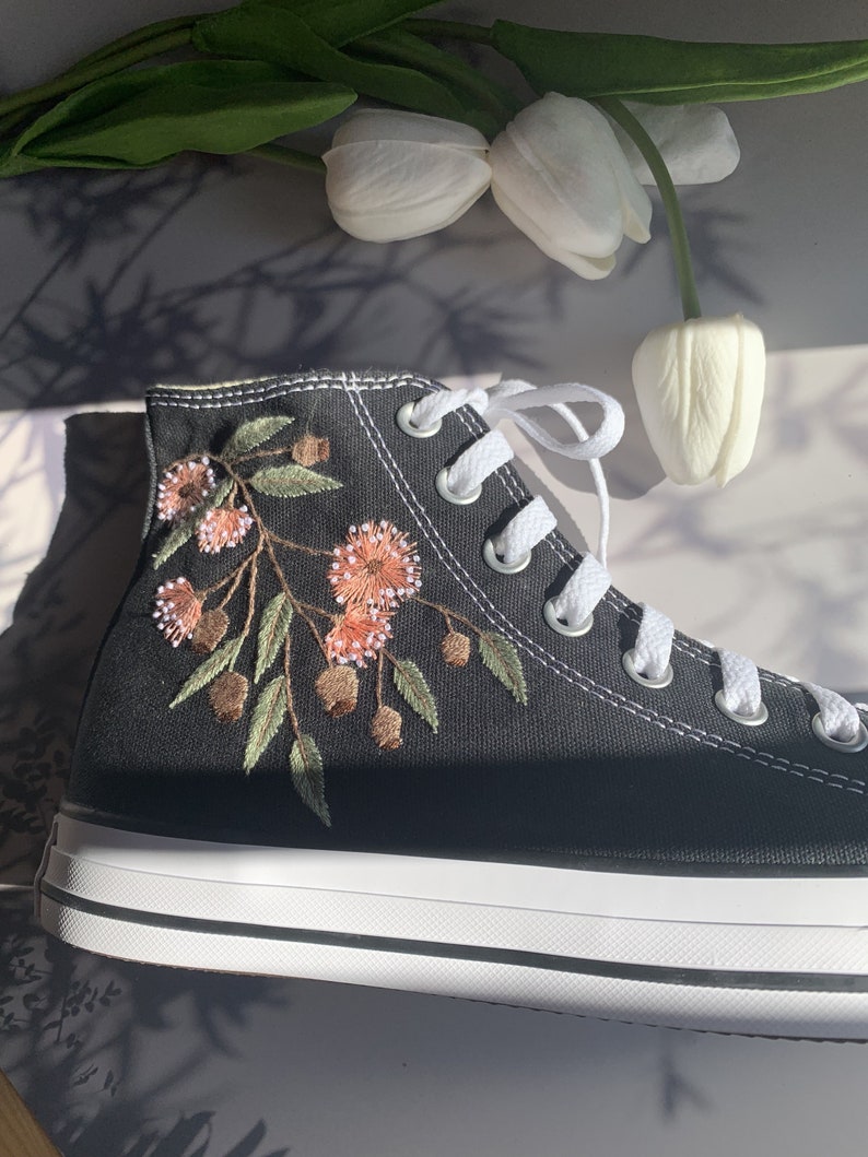 Wildflowers Converse Embroidery