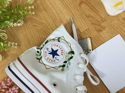 Indoor Plants Converse Embroidery
