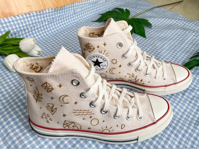 Moon & Star Converse Embroidery